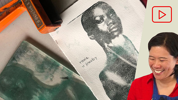 Image Transfers with Gelli Plates and Acrylic Paint