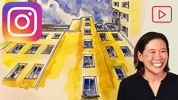 Watercolor Painting by Kawther Elmadani