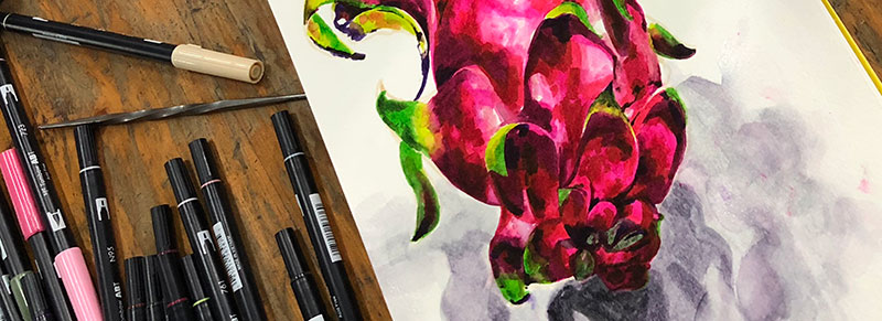 China marker drawing Clara banner