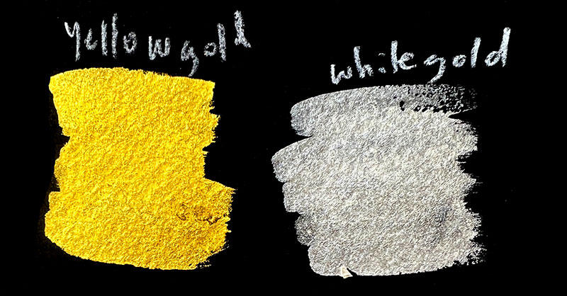 pearlescent watercolor painting test