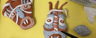 banner deepti clay sculpture