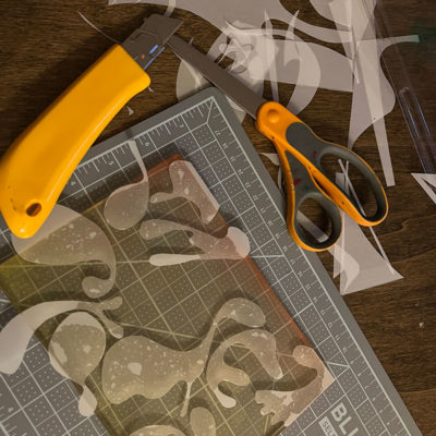 Printmaking: Gelli Plate Stencils