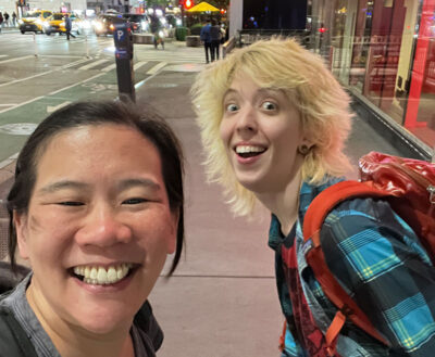 Clara Lauryn banner staff together