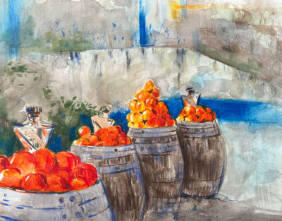 Clara Obidos Portugal oranges